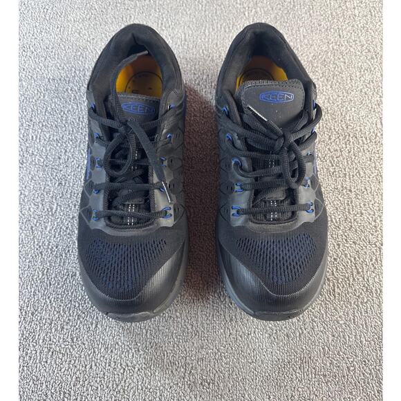 Keen Other - Keen Utility Shoes Steel Toe KonnectFit Work Hiking Black Blue Mens Size 8.5EE